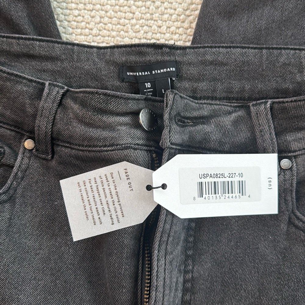 Universal Standard Black Straight Leg Jeans